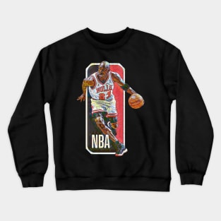 Bulls 23 Michael Jordan Mosaic Crewneck Sweatshirt